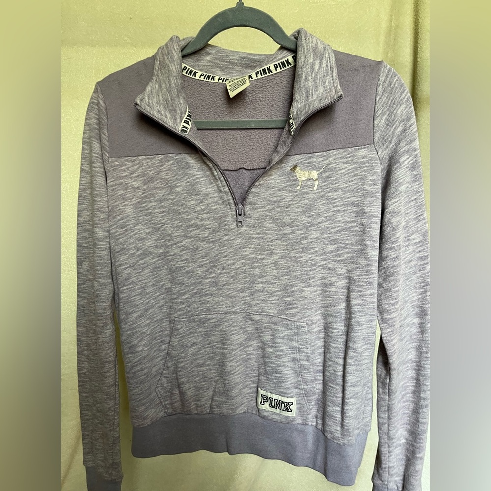 VS Pink Small Quarter Zip Jacket